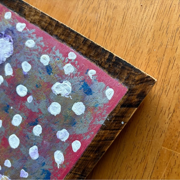 Octopus Tentacle Pyrography on Wood Panel Mixed Media Painting Wall Art 17X9 - Picture 8 of 16